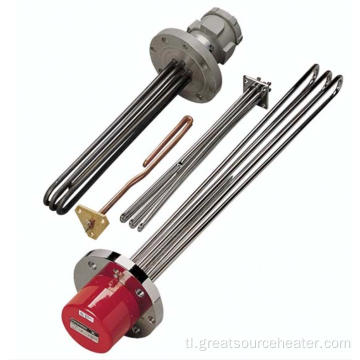 Hindi tinatagusan ng tubig electric flange boiler immersion heating rod